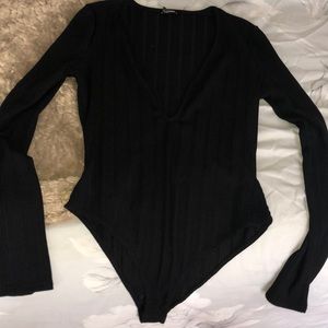 Deep V bodysuit